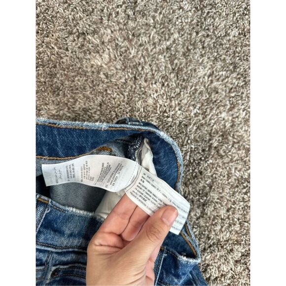 Abercrombie & Fitch Boyfriend Mid Rise Distressed Denim Jeans Women’s 24/00L - Picture 7 of 11